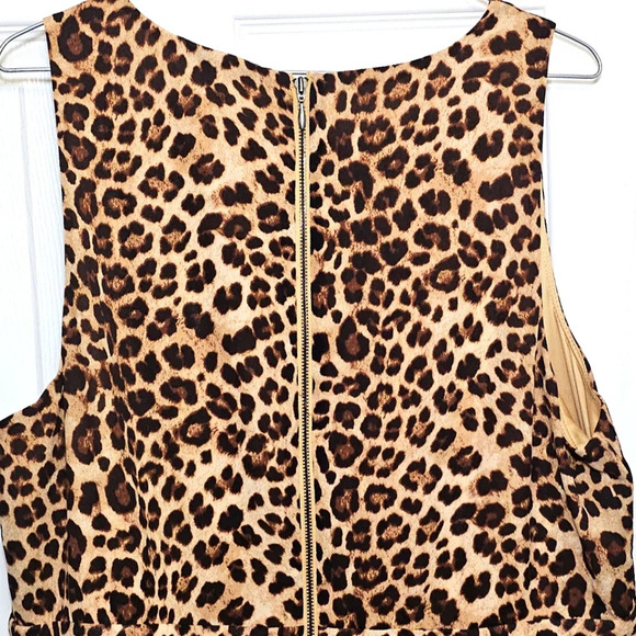 Torrid‎ NWT Leopard Print Chiffon Sleeveless Skater Maxi Dress 16 Animal Fall - Picture 8 of 8